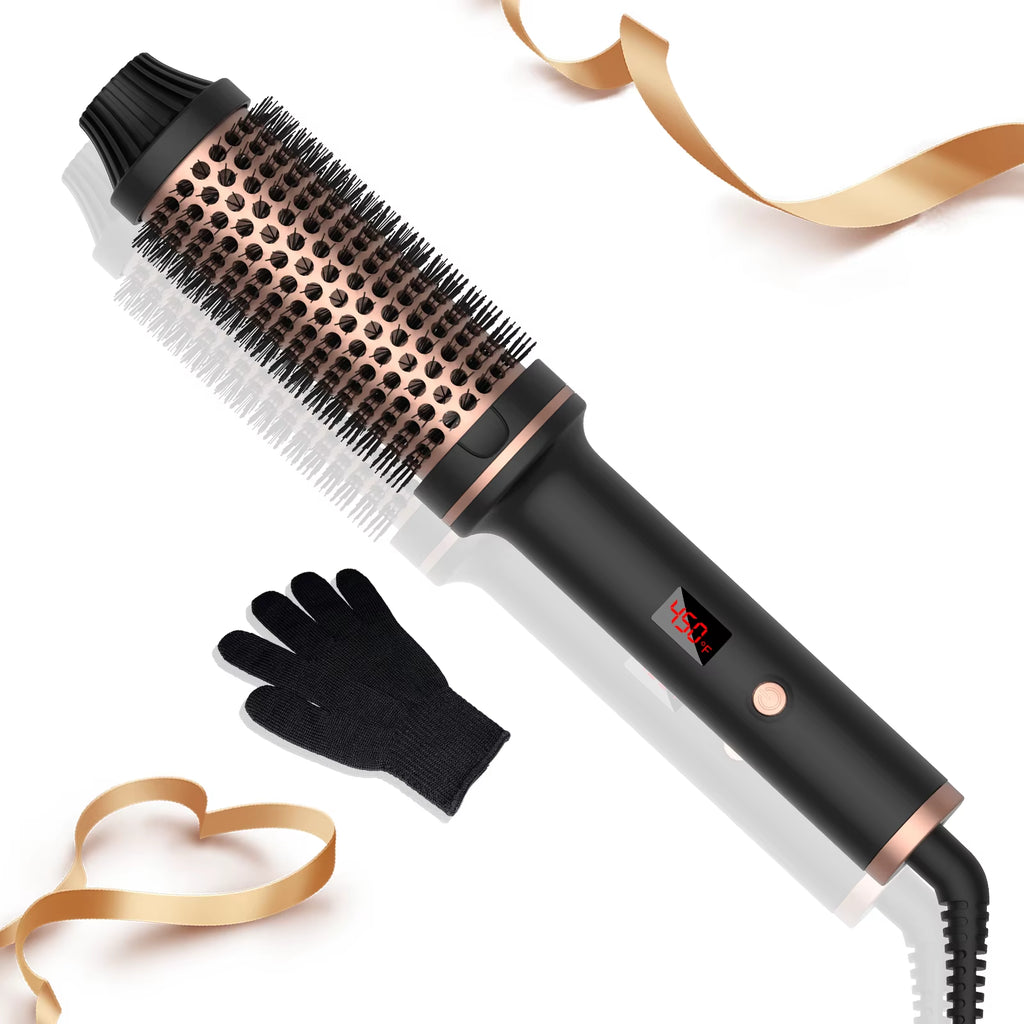 Thermal Brush for Hair Styling 5 Heat Settings Fast Heating Frizz Control & Shine Salon Quality