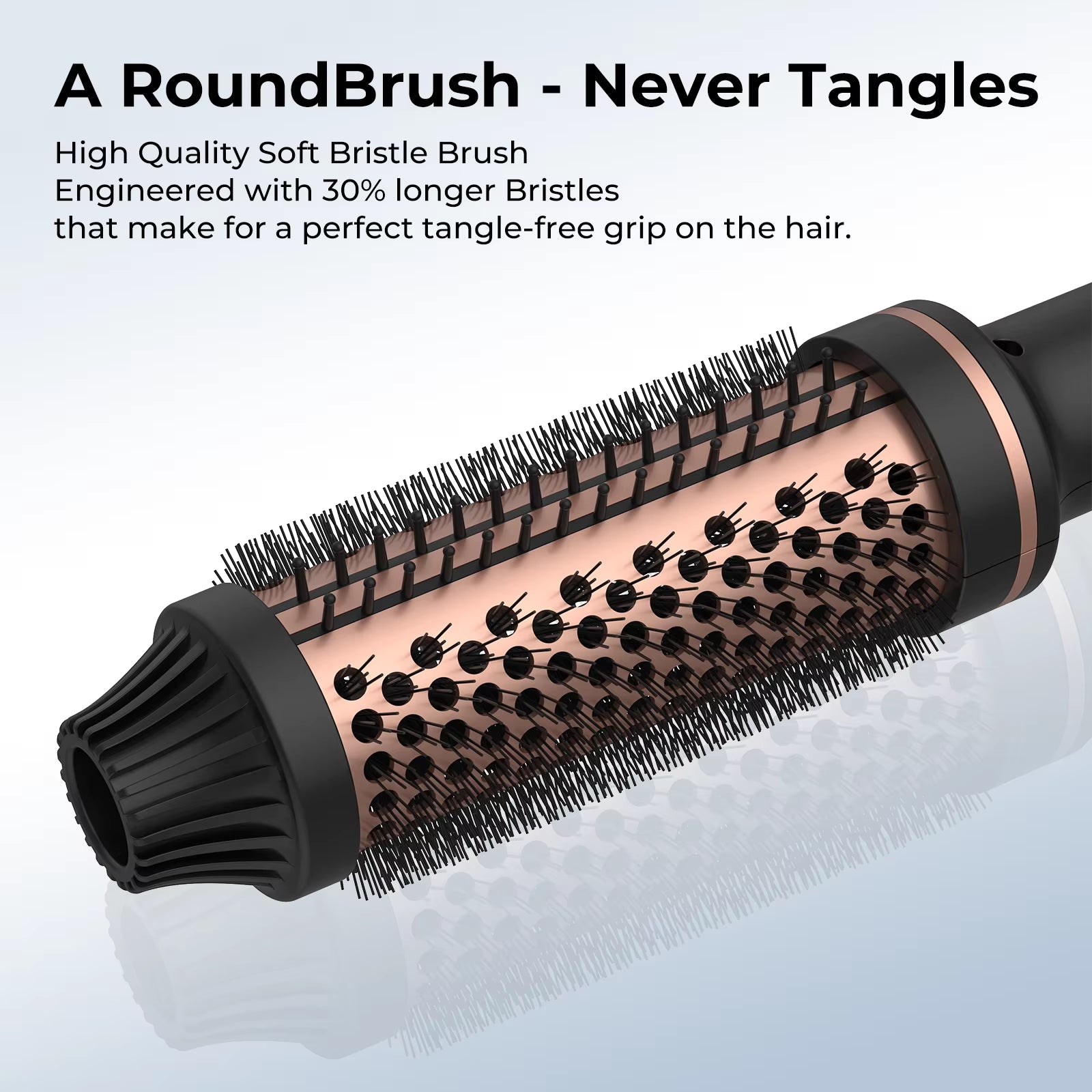 Thermal Brush for Hair Styling 5 Heat Settings Fast Heating Frizz Control & Shine Salon Quality