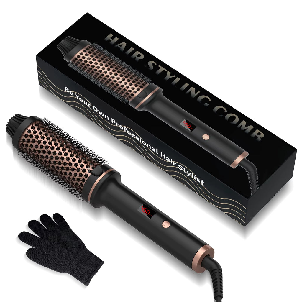 Thermal Brush for Hair Styling 5 Heat Settings Fast Heating Frizz Control & Shine Salon Quality
